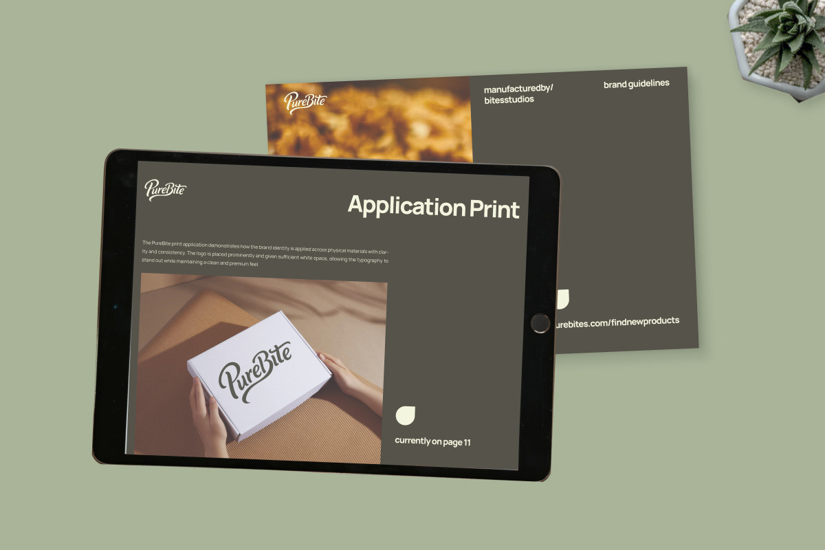 PureBite - Organic Brand Identity, a Magazine Template by productype1 (Photo 6 of 6)