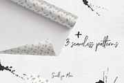 Leaves and watercolor shapes, a Decorative Illustration by Maria's little shop (Thumbnail 7 of 10)