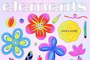 Artsy Flora - Contemporary Flowers, a Decorative Illustration by Leila Divine (Thumbnail 4 of 15)
