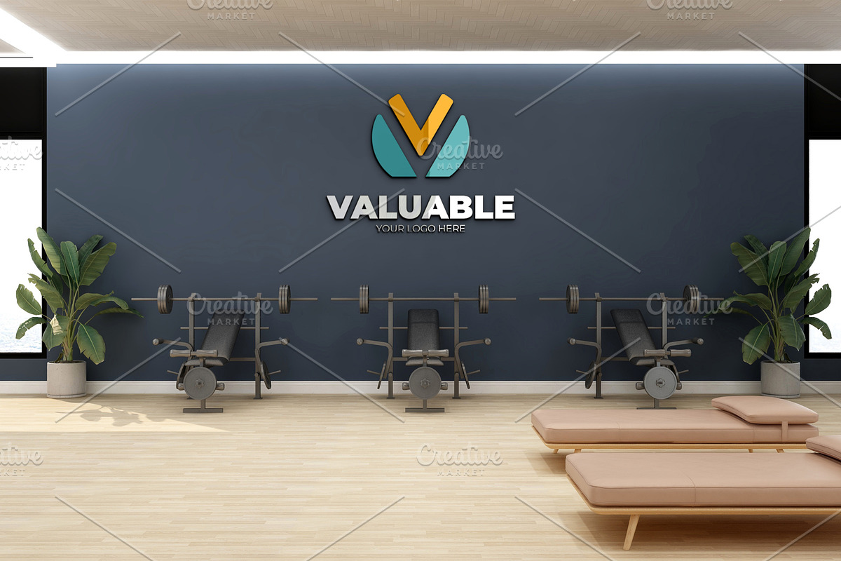 Gym Wall Logo Mockup PSD, a Product Mockup by Ayy (Photo 12 of 24)