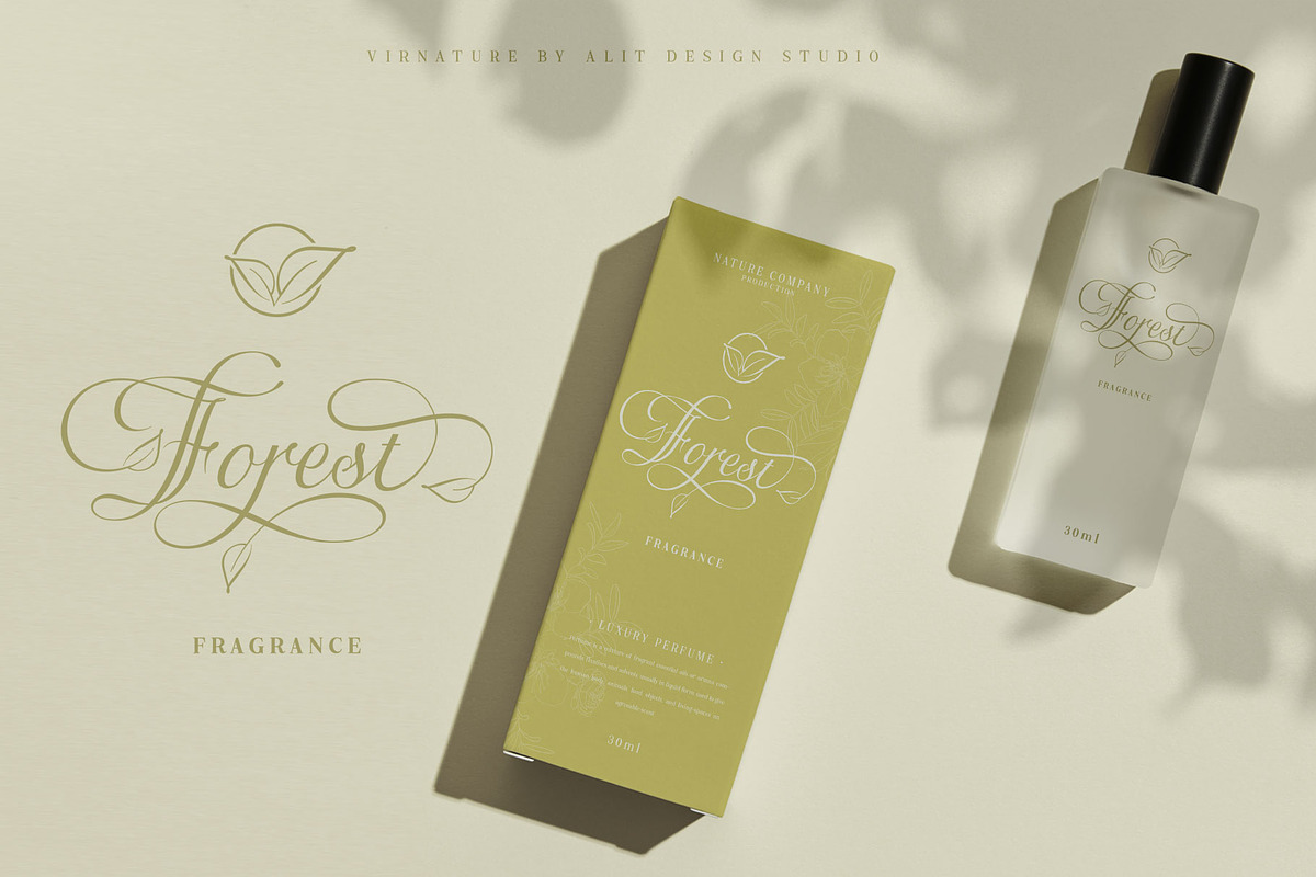 The Virnature Nature Script, a Script Font by alit design (Photo 12 of 18)