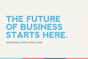 Universal Pitch Deck One PowerPoint, a Presentation Template by PitchStock (Thumbnail 1 of 5)