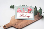 Pastries watercolor set. Baking., a Food Illustration by SabinaWatercolorArt (Thumbnail 12 of 13)