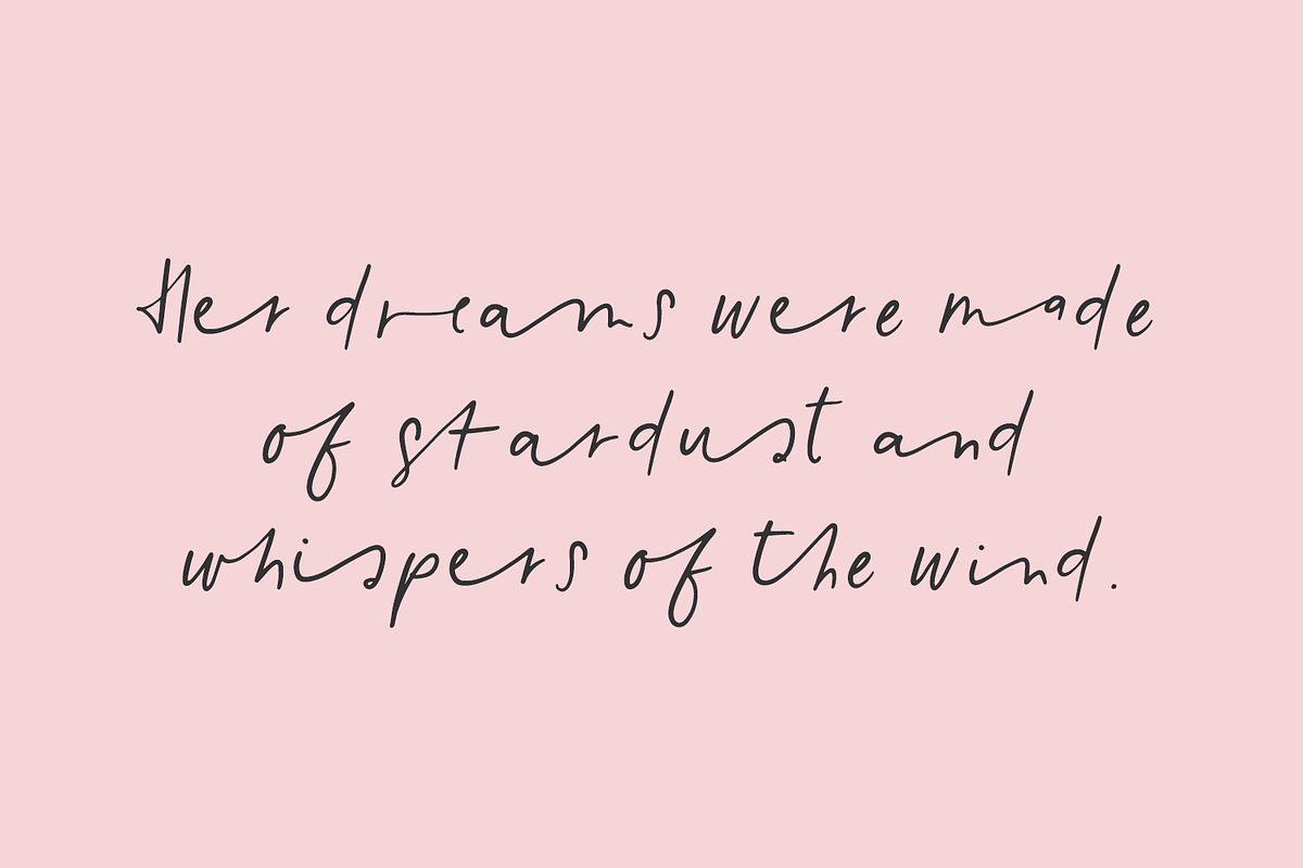 White Magnolias Script, a Handwritten Font by Beck McCormick (Photo 9 of 10)