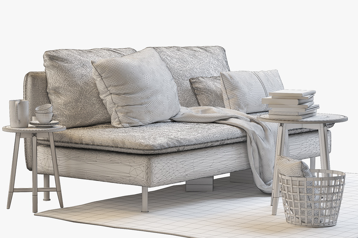 6 sofa set 3d model, a Furniture 3D Model by 3dmitruk (Photo 56 of 61)