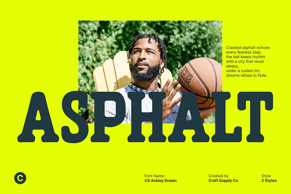 CS Ackley Drawn, a Slab Serif Font by Craft Supply Co. (Photo 3 of 8)