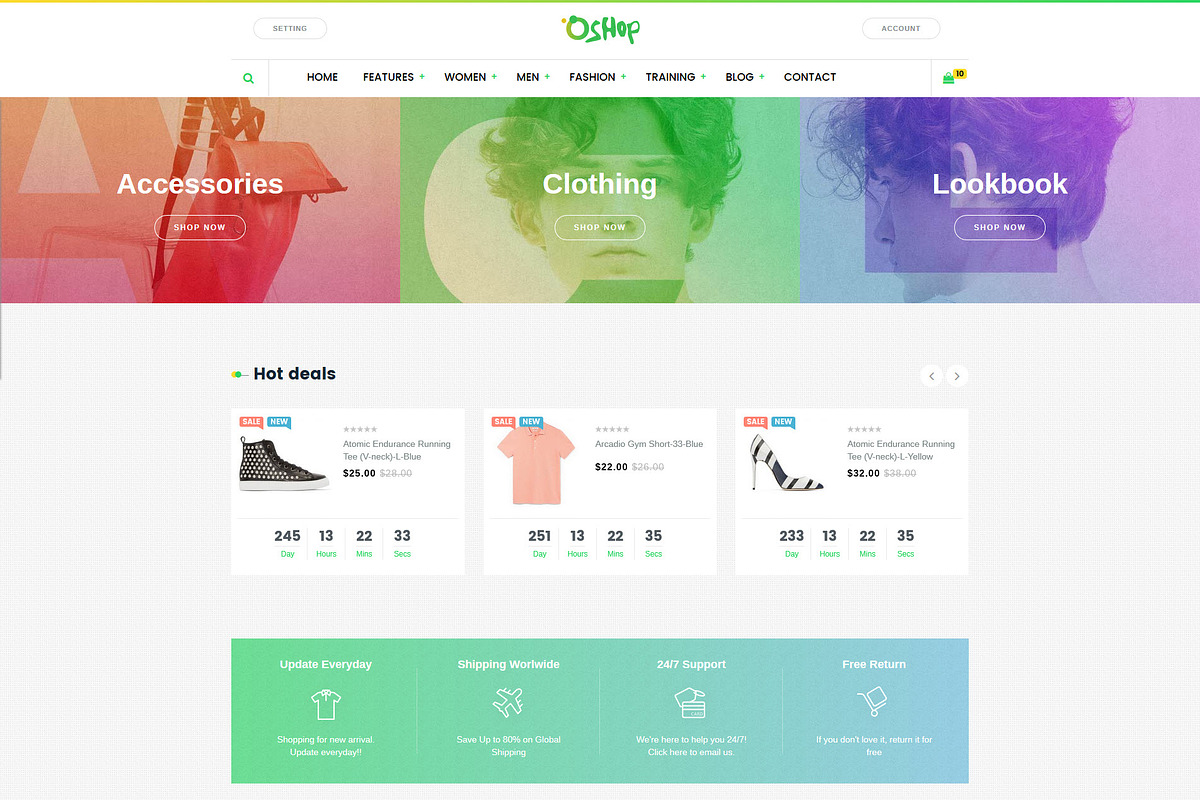 Oshop - New Magento 2 Theme, a Websites & App Template by Puzzthemes (Photo 2 of 9)
