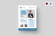 Cleaning Service Flyer | Word & Indd, a Flyer Template by Leaflove (Thumbnail 1 of 5)