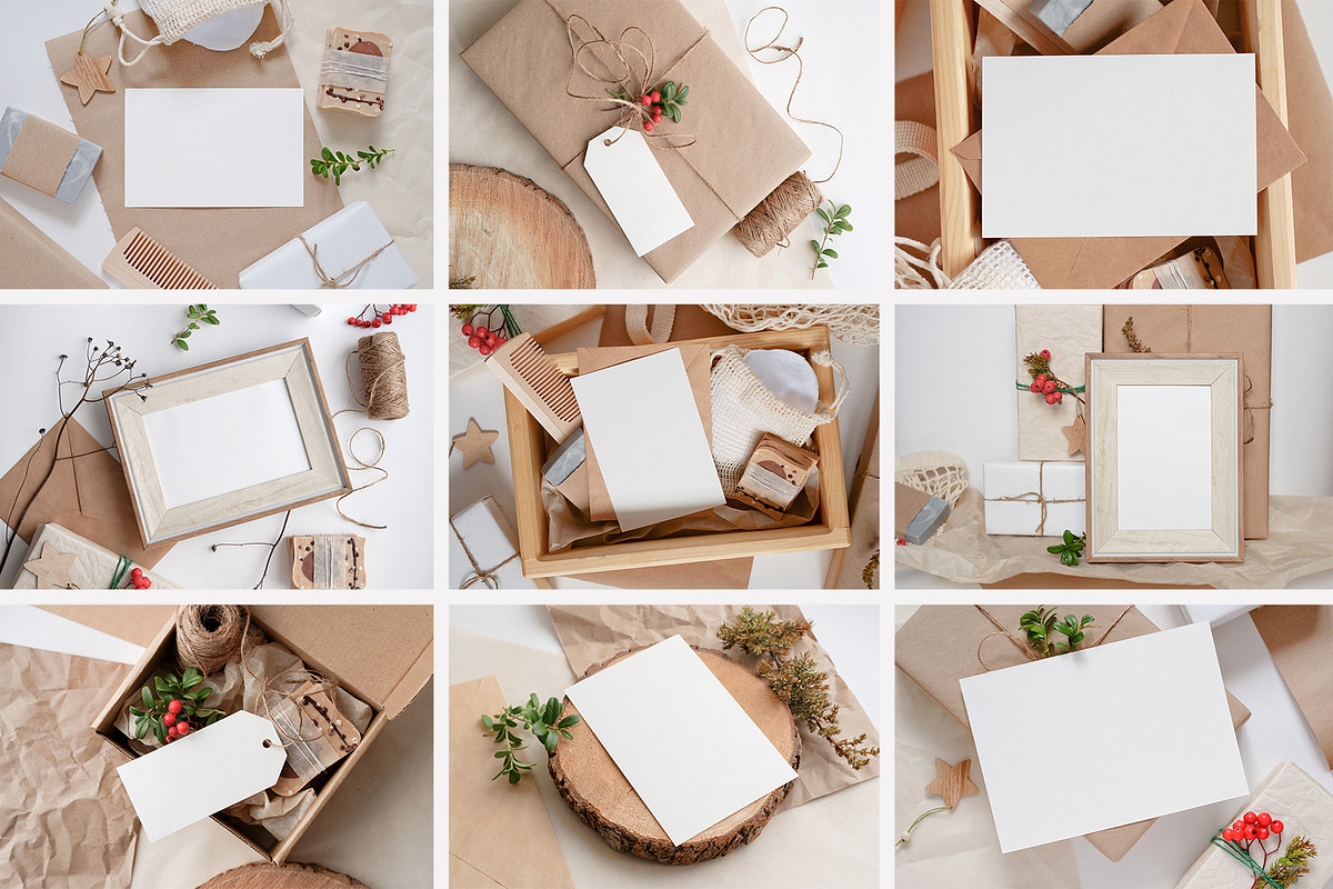 Zero Waste Christmas Mockup Noel, a Mockup by NataliArkushArt (Photo 13 of 20)