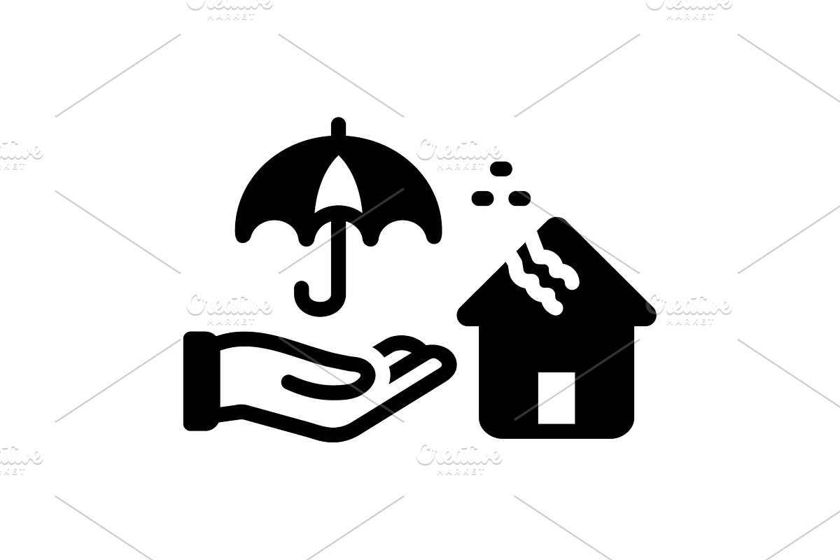 Assure insurance solid icon, a Solid Icon by Creative priyanka