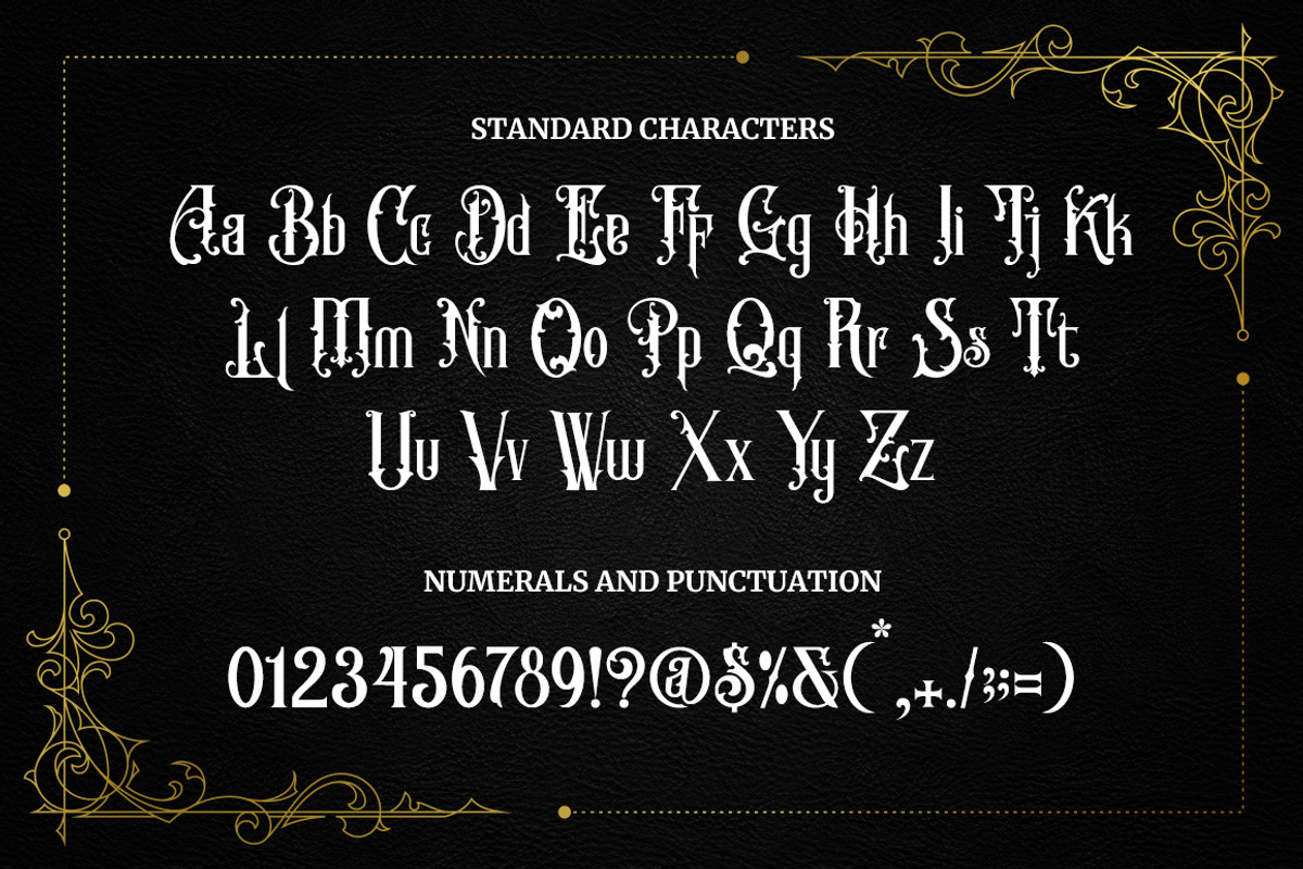 Bogus Jack - Blackletter Font, a Blackletter Font by RockboyStd (Photo 11 of 13)