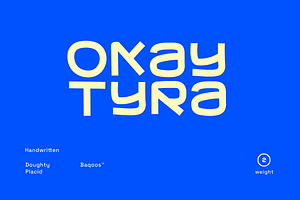 Okay Tyra Font, a Handwritten Font by baqoos