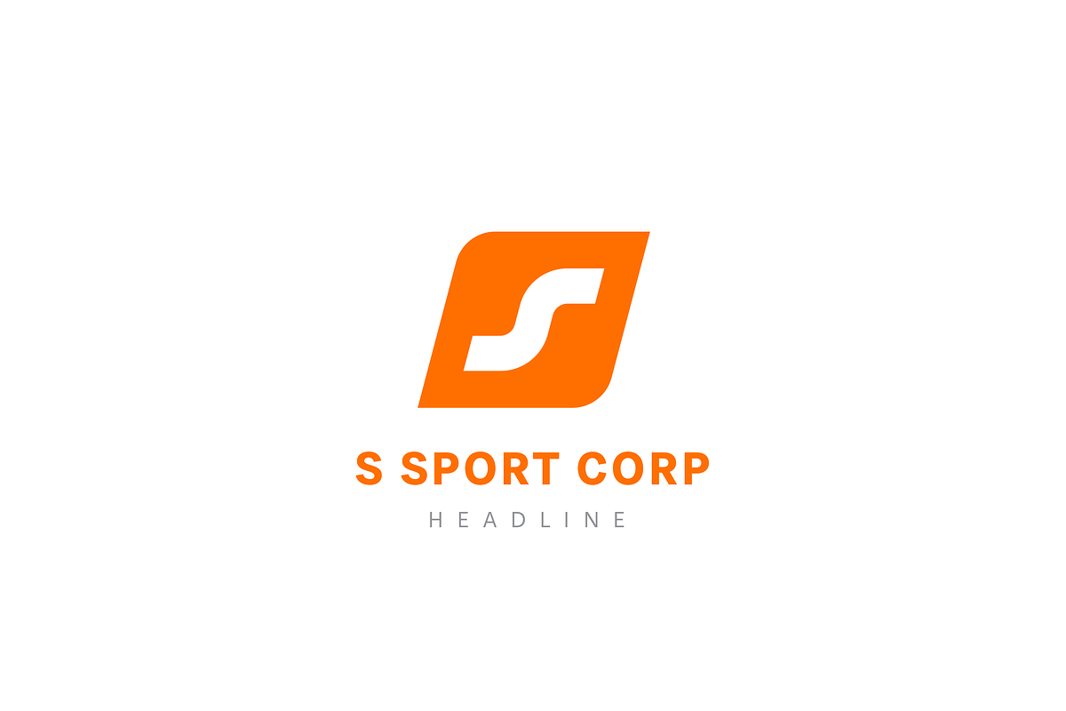 S sport logo template., a Branding & Logo Template by Anton Akhmatov (Photo 3 of 3)