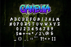 Ganevia Grafity Font