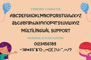 Kidy Smile - Kids Display Font