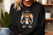 Hip Hop Bear Png, Funny, an Illustration by DreamCafeArt (Thumbnail 3 of 7)
