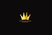 3D Golden Crown Logo, a Branding & Logo Template by erikadesign (Thumbnail 1 of 2)