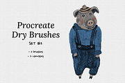 Procreate Dry Brushes | Set #2, a Brush Add-On by Brush Moment (Thumbnail 1 of 7)