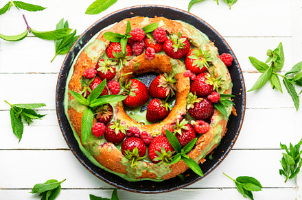 Strawberry and raspberry pie, a Food & Drink Photo by MLunov MLunov