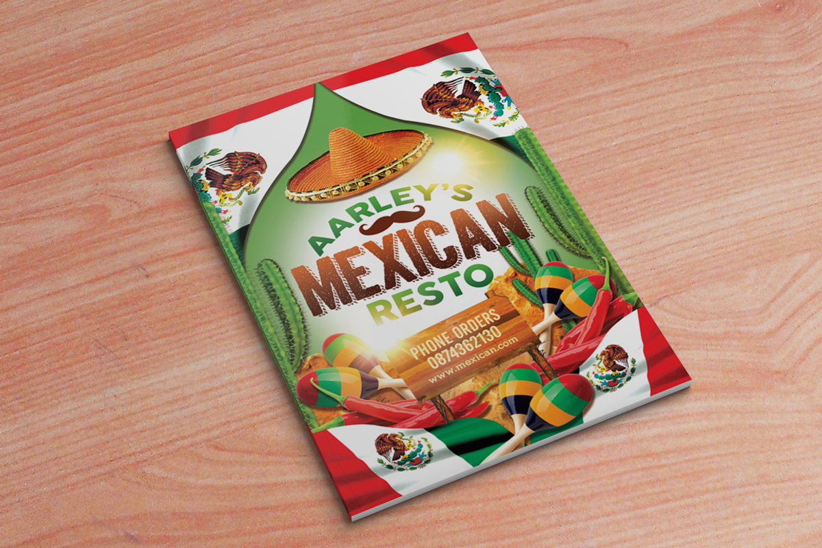 Menu Template - Mexican, a Brochure Template by 3Angle (Photo 3 of 5)