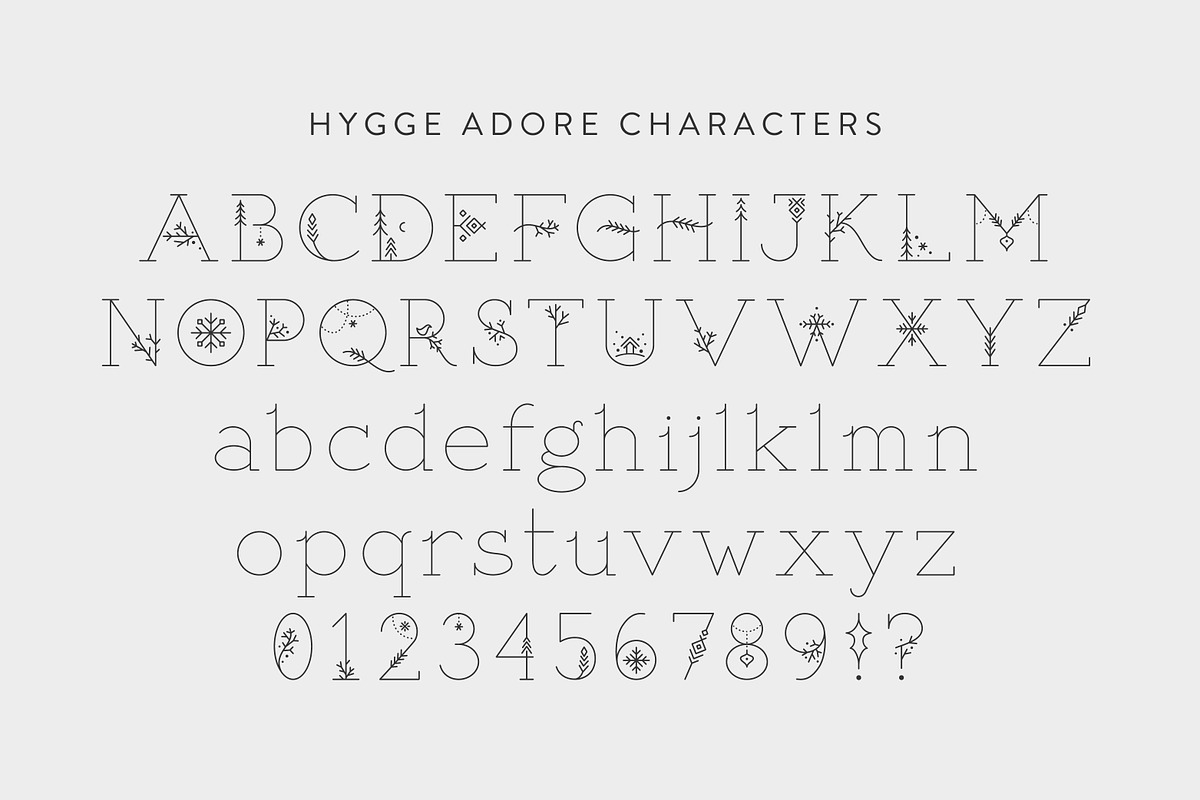 Hygge Adore - Christmas Serif Font, a Slab Serif Font by Struvictory.art (Photo 4 of 9)