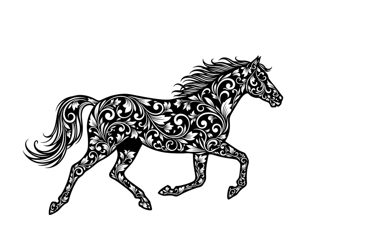 Running Horse Silhouette SVG Bundle, an Illustration by Creativeshirt (Photo 10 of 31)