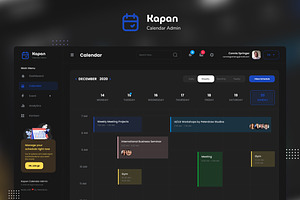 Kapan - Calendar Admin Dashboard UI