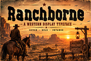 Ranchborne, a Script Font by Wow Magic (Thumbnail 5 of 5)