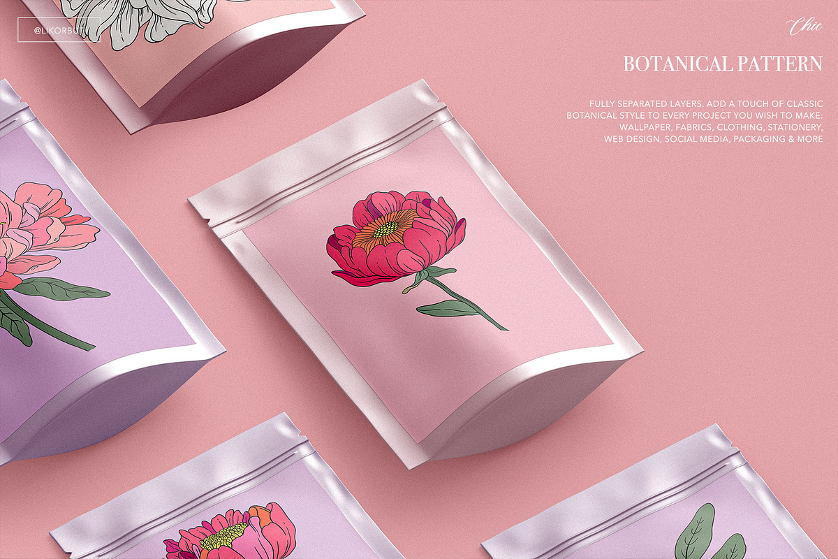 Lush Botanical Pattern and Graphics, a Pattern Graphic by likorbut (Photo 8 of 13)
