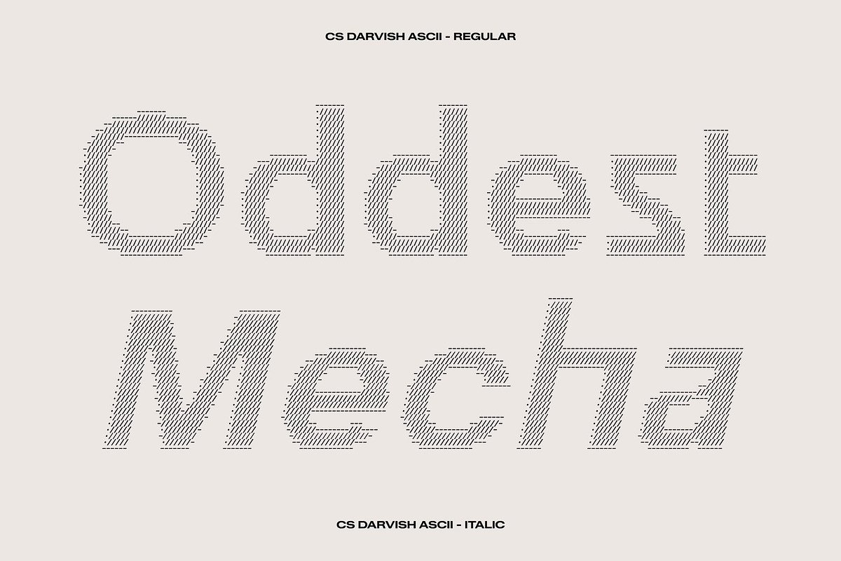 CS Darvish Ascii, a Sans Serif Font by Craft Supply Co. (Photo 3 of 8)