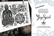 Yoga Spirit Linocuts, a Graphic by WhiteRiverStudio (Thumbnail 3 of 5)