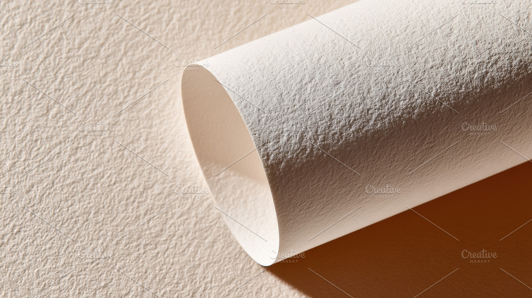 Paper roll lies on light surface, a Photo by Beautiful things