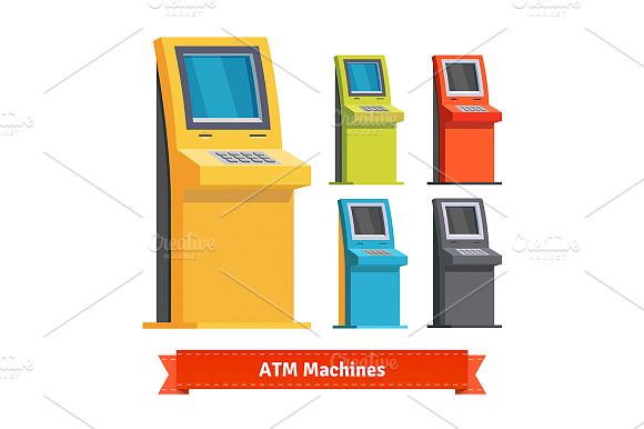 Colorful Atm Machines