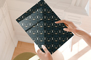 Blue and Beige Wallpaper, a Wallpaper Graphic by Bloomart Studio (Thumbnail 4 of 7)