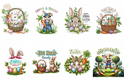 Happy Easter PNG Clipart, Cute Bunny, an Animal Illustration by KennedyStudio (Thumbnail 2 of 5)