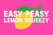 Lemon Martini - Fun Chunky Font, a Sans Serif Font by Happy Type Club (Thumbnail 2 of 6)