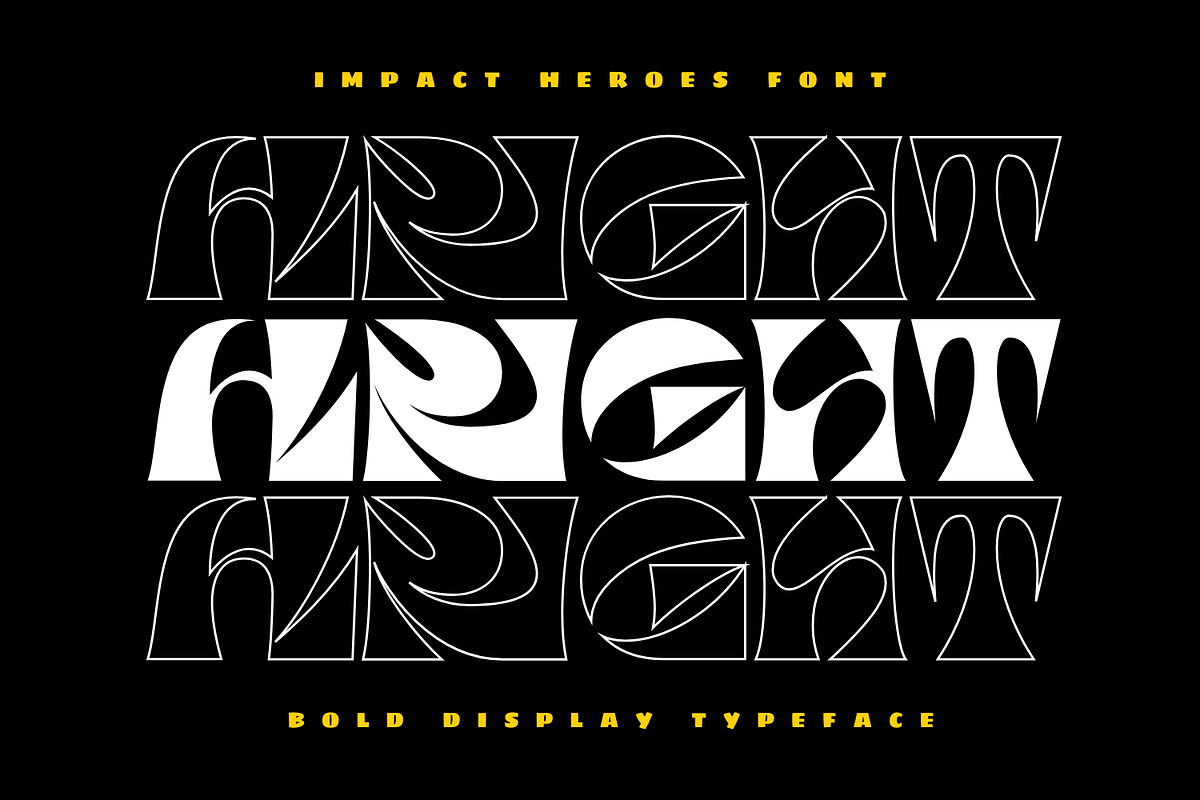 Impact Heroes Font preview 6