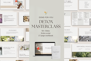 Detox Masterclass Canva - Premade, a Presentation Template by Naturopath Hub