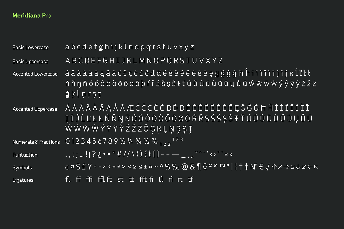 Meridiana Pro, a Sans Serif Font by Unio Designs (Photo 4 of 12)