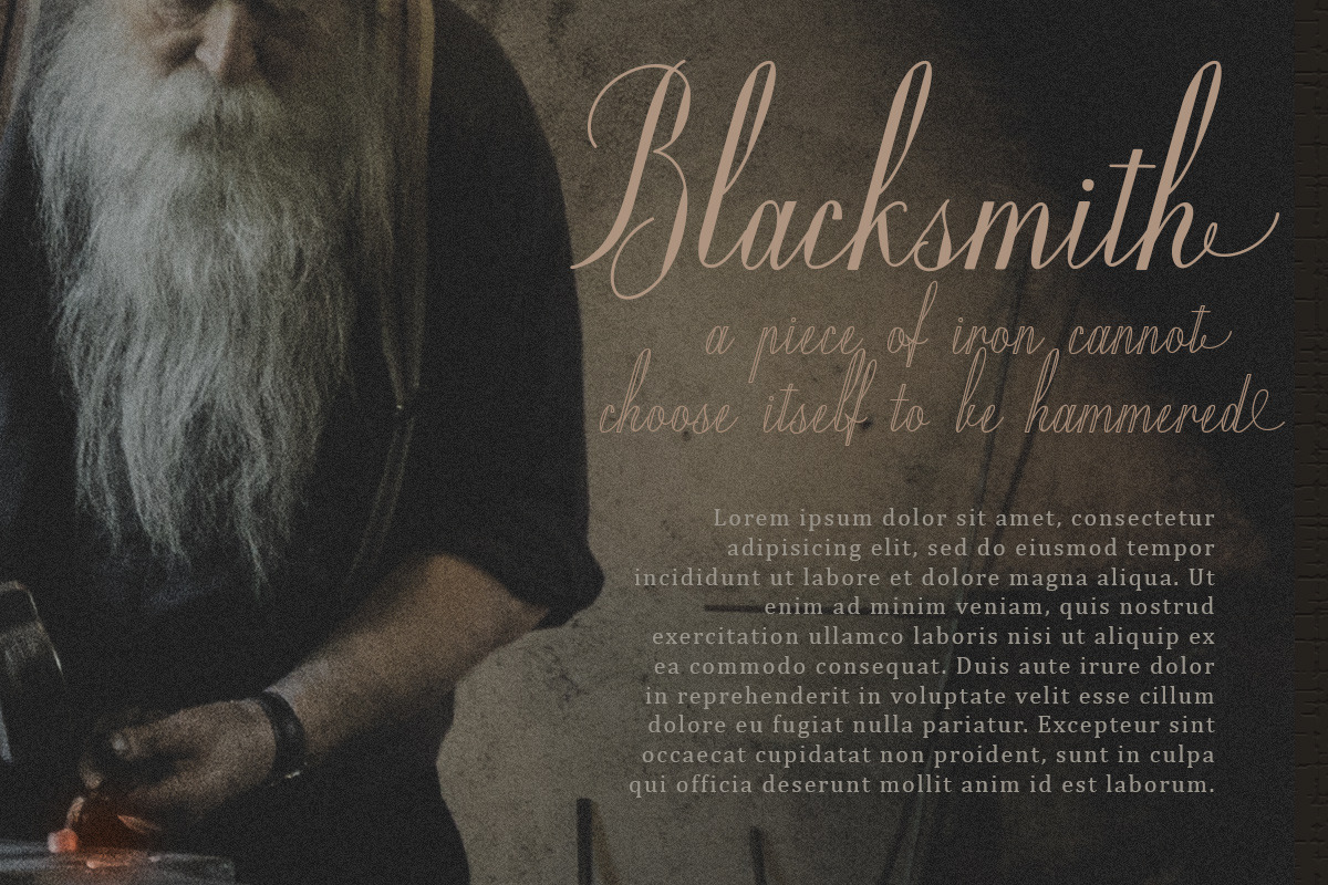 Mildistance - Old Script, a Script Font by Letterhend Studio (Photo 7 of 10)