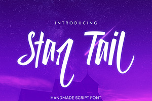 Star Tail Script Font