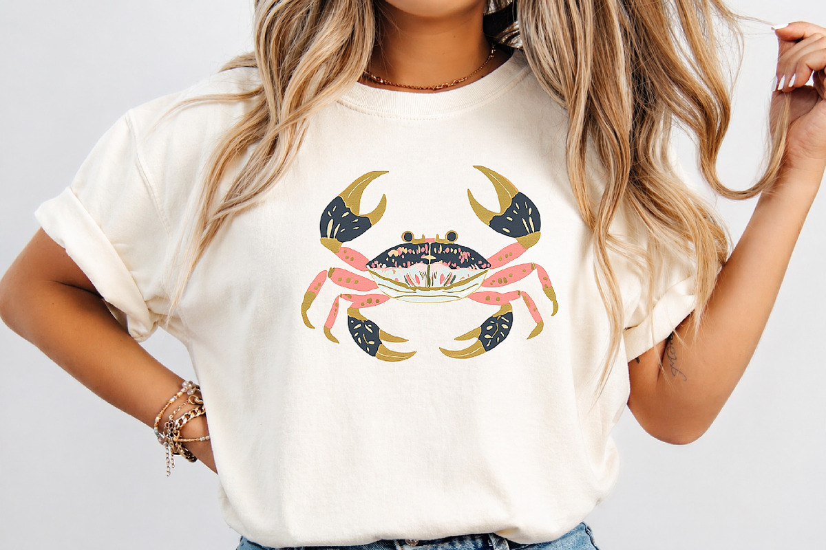 Watercolor Sea Crab Clipart Set, an Illustration by Libby Wishes (Photo 8 of 8)