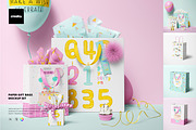 Paper Gift Bags Mockup Set, a Packaging Mockup by creatsy5 (Thumbnail 1 of 8)
