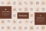 Board Game Icons Art Set, an Outline Icon by Prosymbols (Thumbnail 2 of 7)