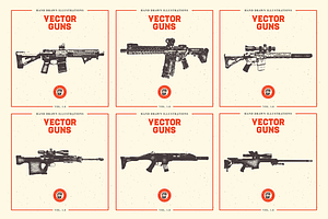 VECTOR GUNS HAND DRAWN BUNDLE 1.0