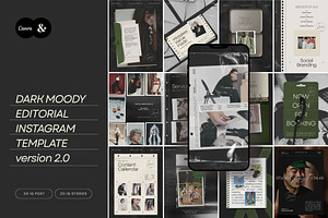 Black Canva Instagram Post Template