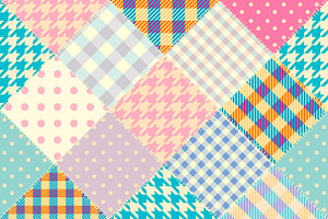 Textile Vector Seamless Patterns