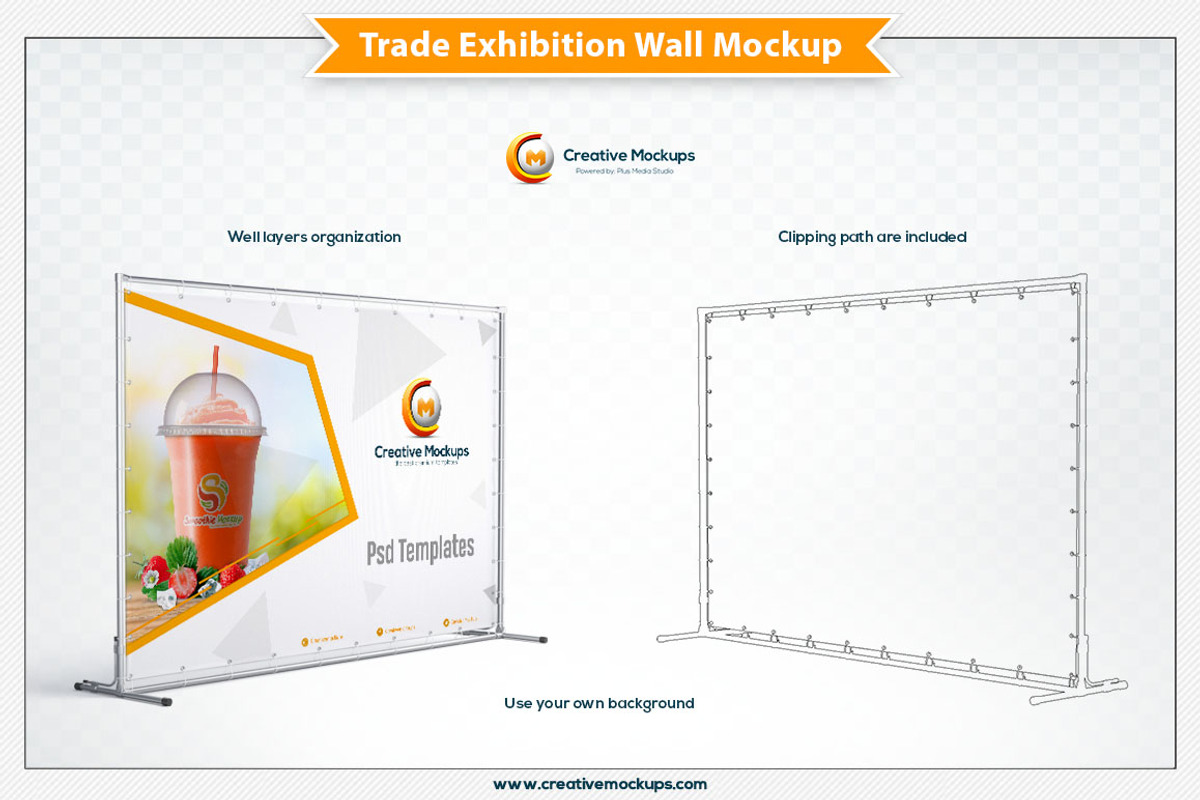 Back Wall Mockup, an Advertising Mockup by Plus Media (Photo 5 of 5)