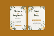 Elegant Floria Wedding Invitation, an Invitation Template by iDoodle Studio (Thumbnail 1 of 4)