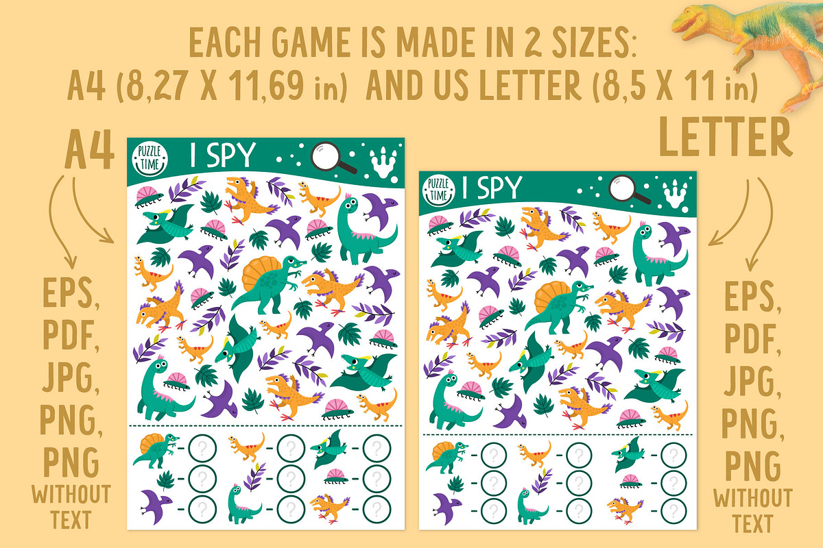 Dinosaur games and activities, an Education Illustration by Lexi Claus (Photo 12 of 15)
